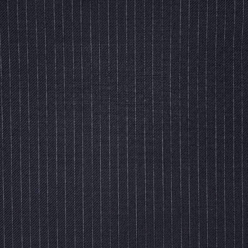 Midnight Blue Narrow Pinstripes