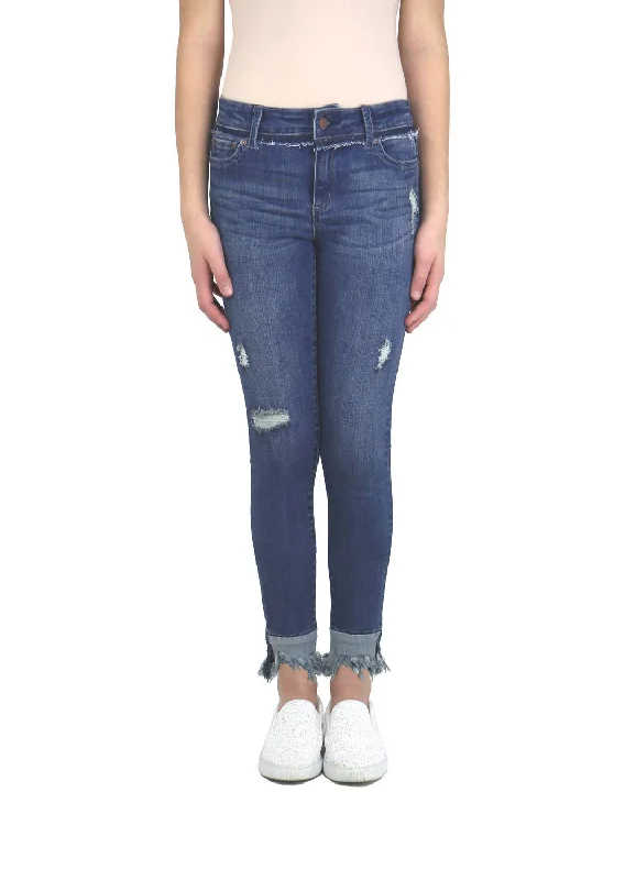 Men's Ripped JeansGirl's High Rise Skinny Jeans In Nina