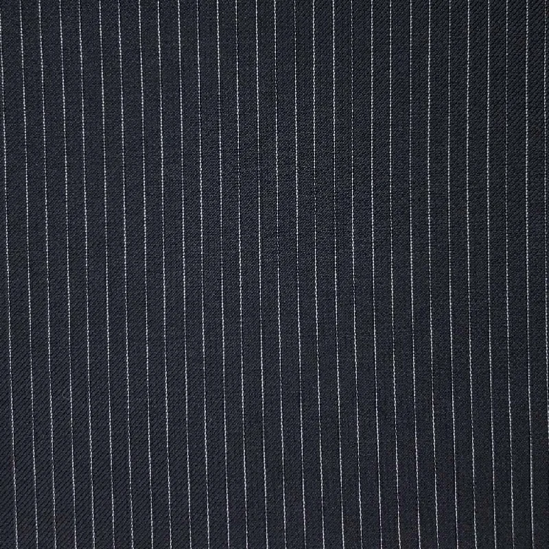 Midnight Blue Narrow Pinstripes