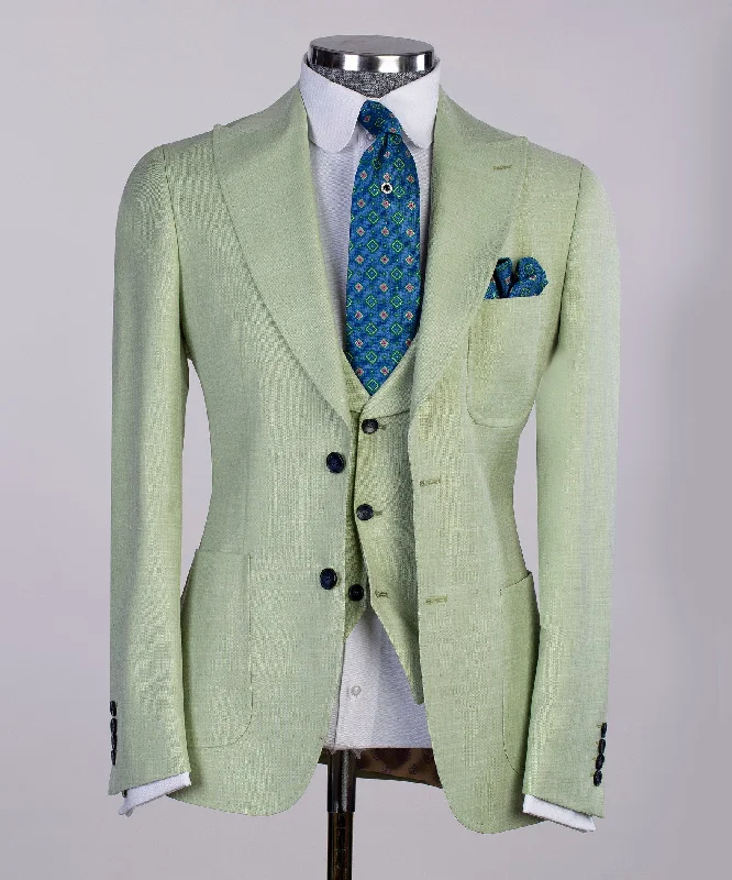 Classic Business Light Green Suit