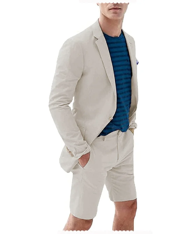 2 Pieces Casual Mens Suit (Blazer + Pants)