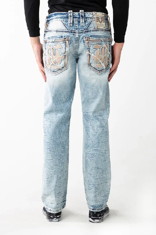 Men's Jeans with Elastic WaistbandsBAIRD STRAIGHT JEANS