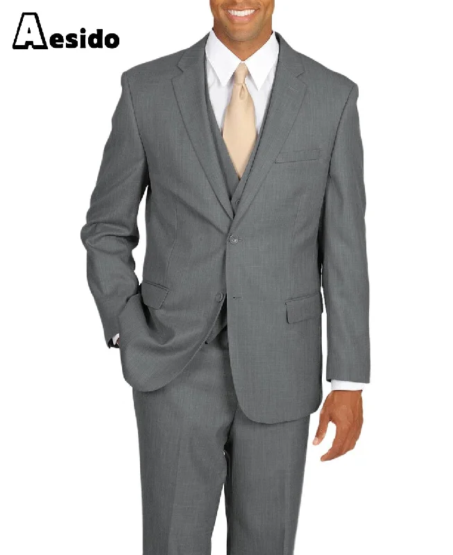 Men's Suit 3 Piece Notch Lapel Jacket（Blazer+Vest+Pants）