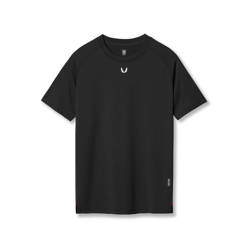 Men's Shirts with Chest Pockets0839. 3D-Lite® 2.0 Lycra® Fitted Tee - Black "OTWR Block"