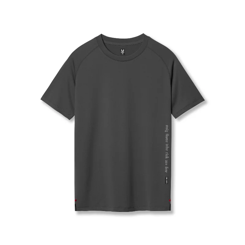 Men's Shirts with Button-Down Collars0839. 3D-Lite® 2.0 Lycra® Fitted Tee - Space Grey "OTWR"