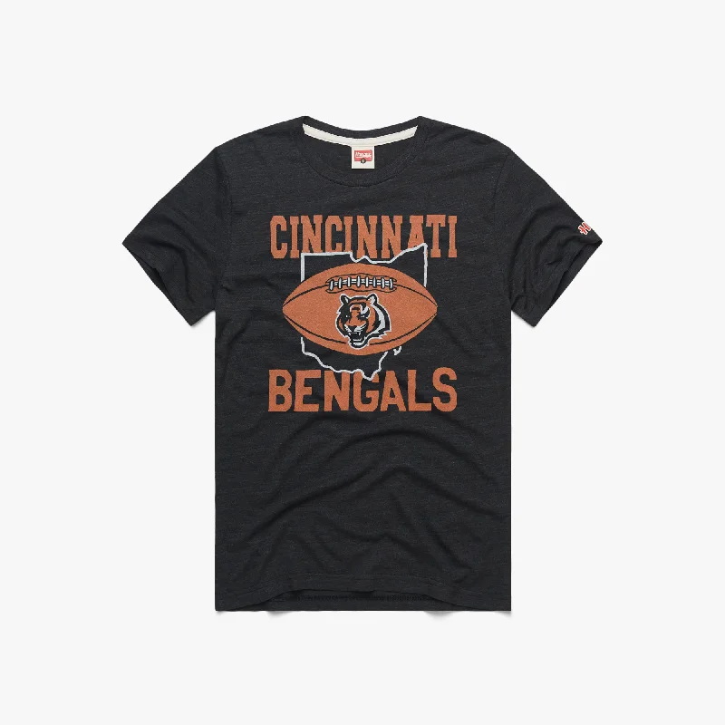 Men's Three-Quarter Sleeved TopsCincinnati Ohio Bengals