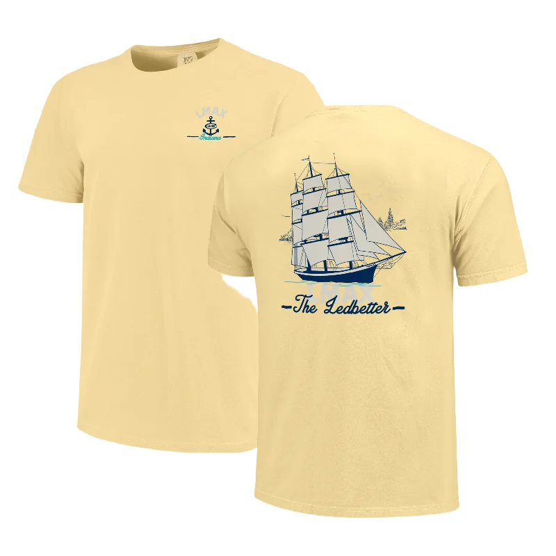 Comfortable Men's Polo ShirtsCome Sail Away Short Sleeve Tee - Butter