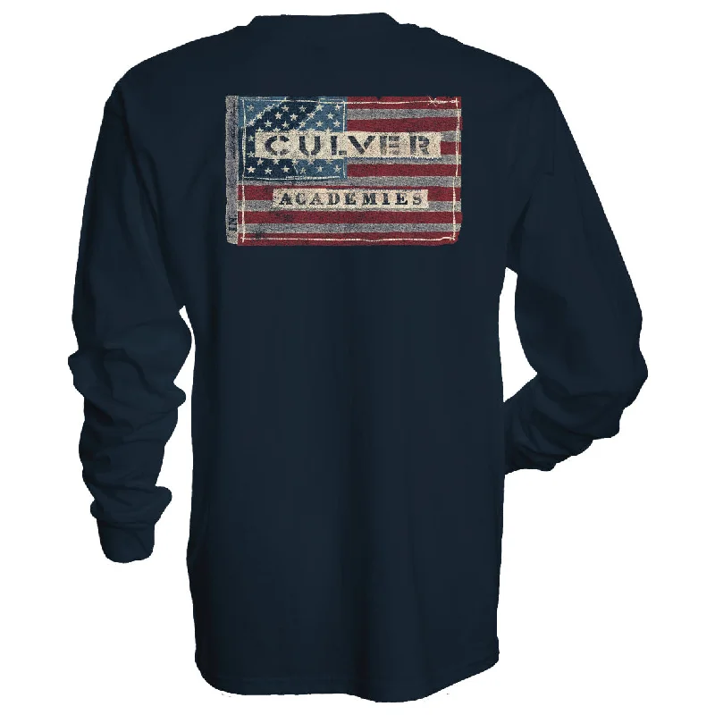 Men's Dressy Shirts for Formal EventsStars and Stripes Guru Tee - Navy