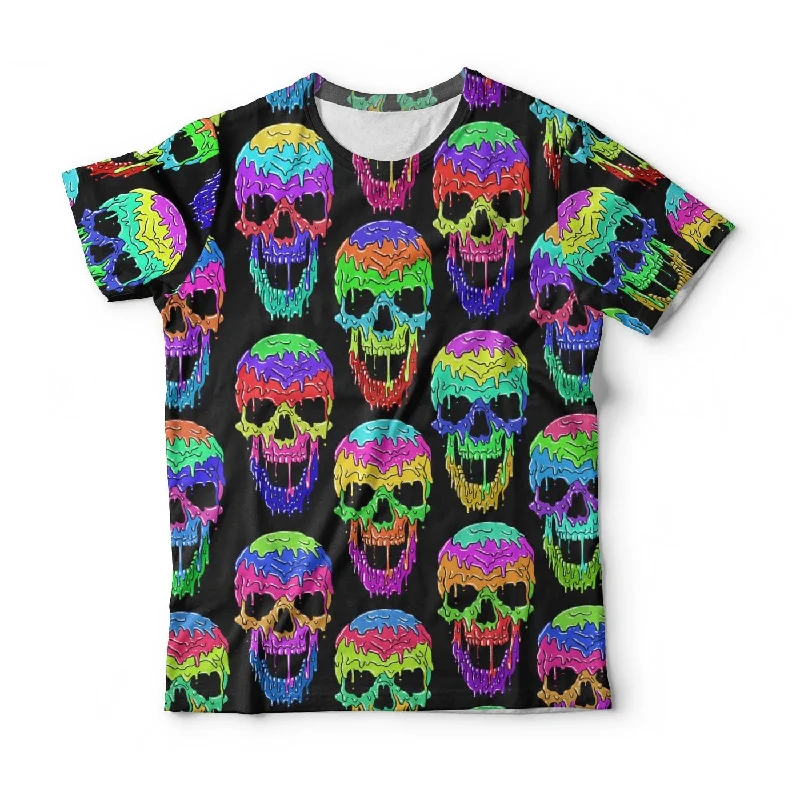 Men's Shirts with Logo EmbossmentsLiquid Skull T-Shirt