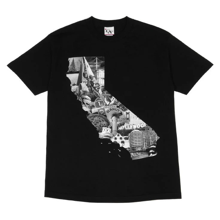 Layered Men's VestsMens Cali Photo T-Shirt Black