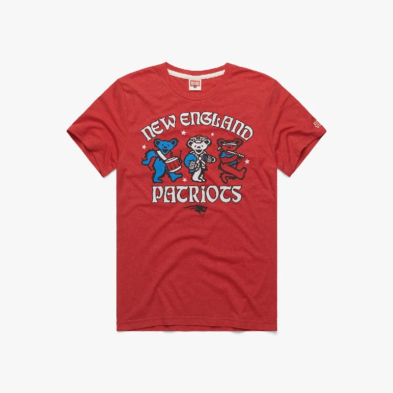 Men's Shirts with Checkered PatternsNFL x Grateful Dead x Patriots