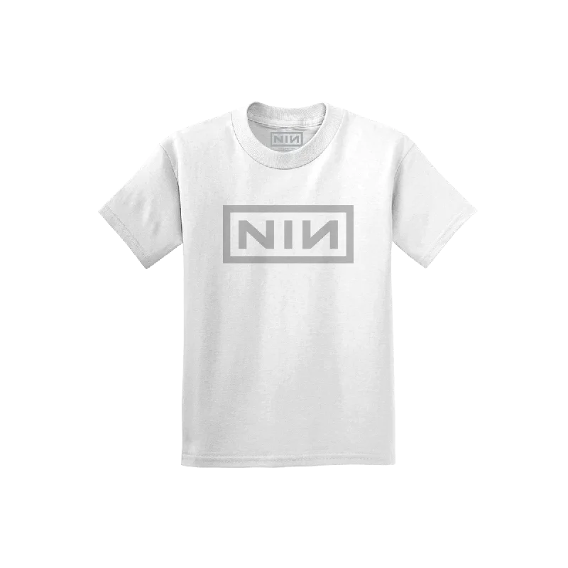 Stylish Men's HenleysNIN LOGO WHITE YOUTH TEE