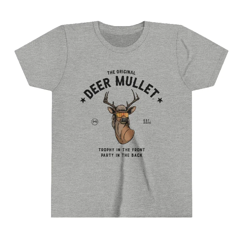 Men's Shirts for Beach OutingsThe Original Deer Mullet Motto Color Youth Tee