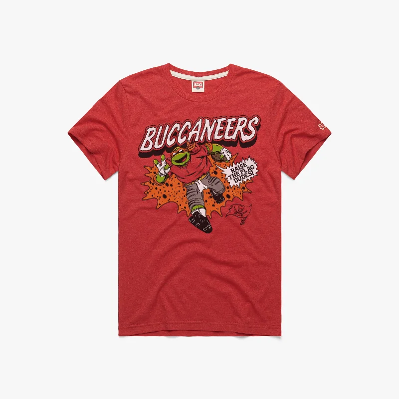 Solid-Colored Men's ShirtsTMNT Michelangelo x Tampa Bay Buccaneers