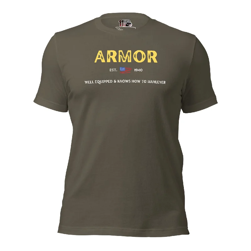 Men's Shirts with Hook-and-Loop ClosuresThe Inappropriate Armor Tee