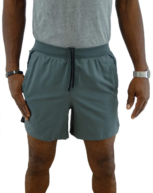 Men's Pants with Adjustable Cuffs1361492012, Under Armour, Launch - Men's 5" Shorts - Grey