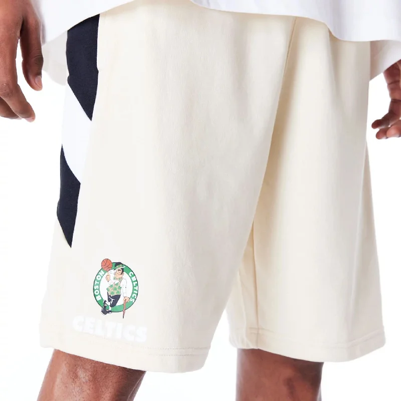 Men's Patterned Pants with ChecksBoston Celtics NBA Panel Stone Oversized Shorts