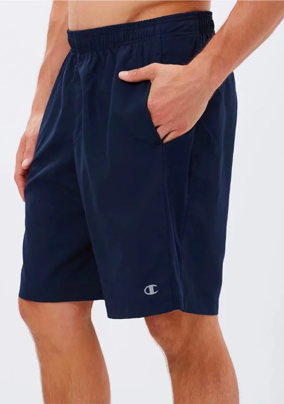 Men's Pants with Hidden ButtonsChampion Mens Demand Shorts Navy <BR> A1125H NAVY