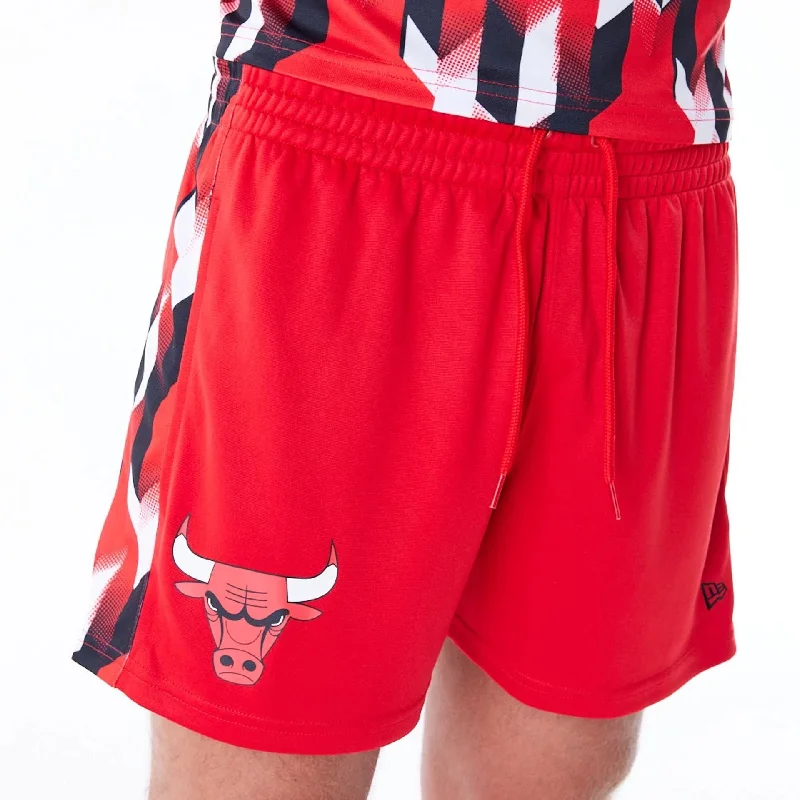 Men's Yoga Pants for FlexibilityChicago Bulls NBA Soccer Red Short Shorts