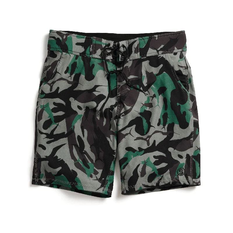 Men's Velcro-Closure Pants for ConvenienceFrigate Camo First Mates Boardshorts