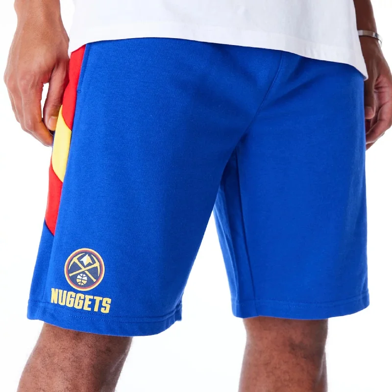 Stylish Men's Cargo PantsDenver Nuggets NBA Panel Blue Oversized Shorts