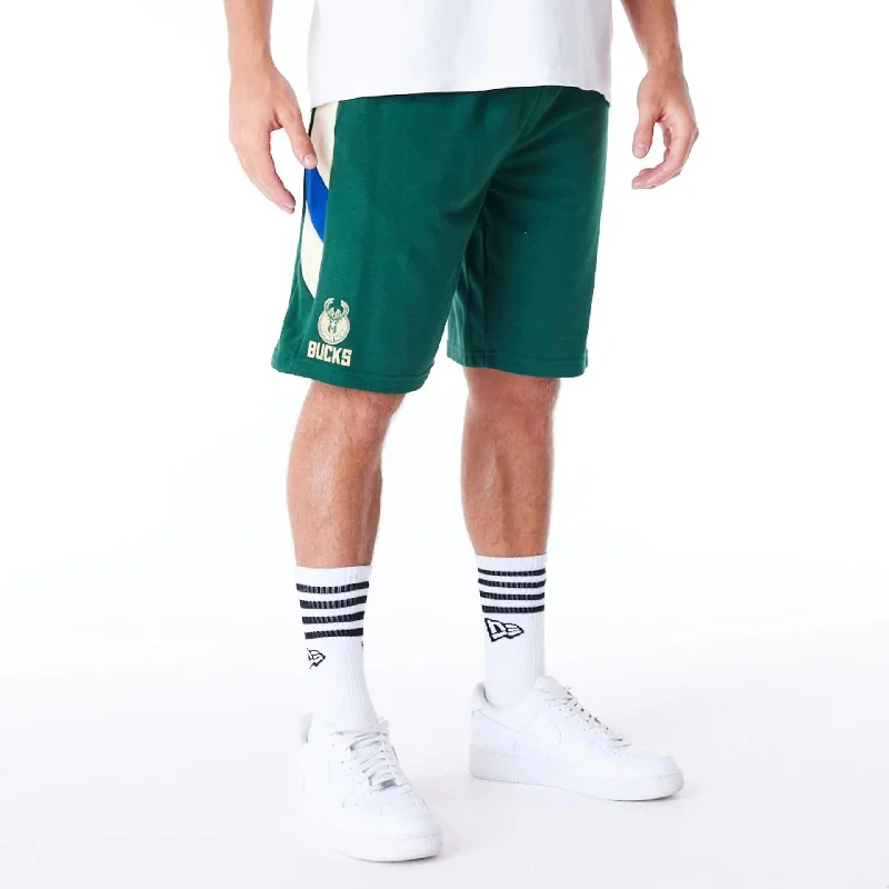 Men's Relaxed-Fit Pants for ComfortMilwaukee Bucks NBA Panel Dark Green Oversized Shorts