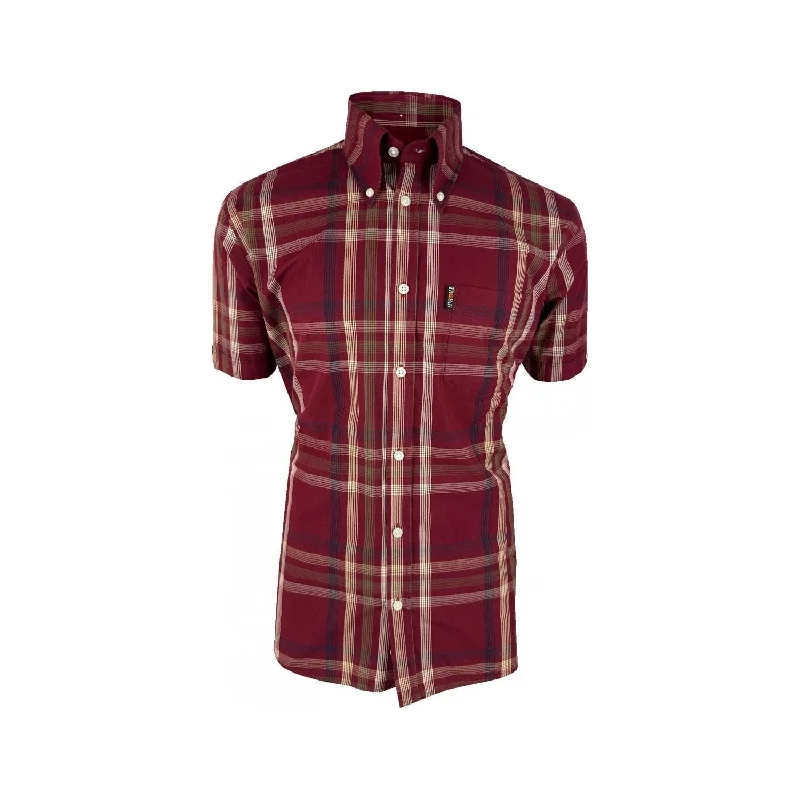 Men's Minimalist Shirts for a Clean LookTrojan Records - TC/1044 Graph Check Port - Button Down Shirt