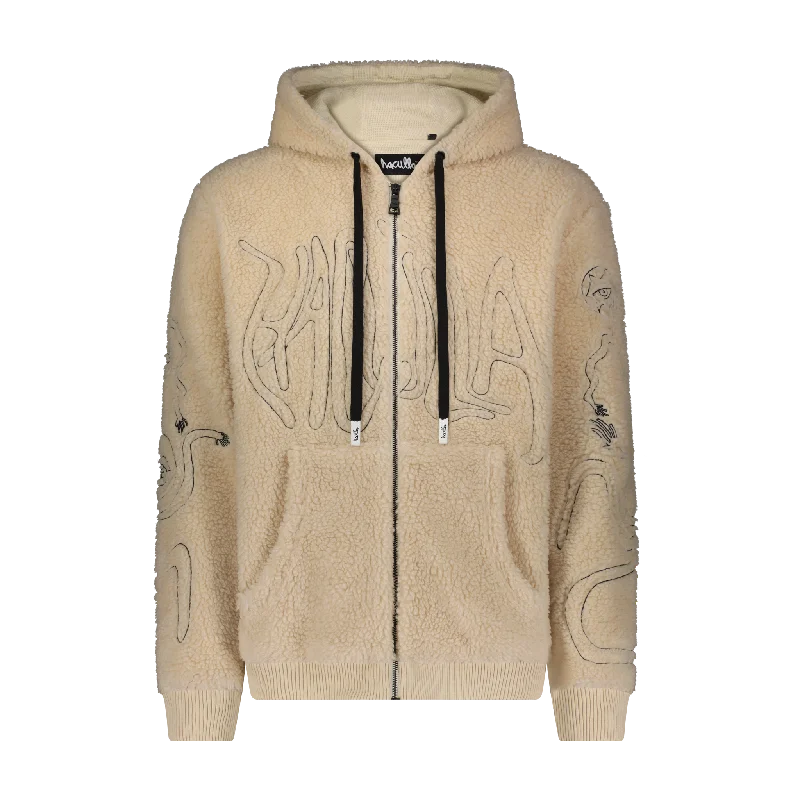 Men's Hoodies with Adjustable Hoods13 SHERPA ZIP UP HOODIE