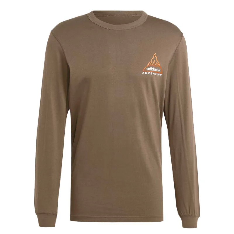 Men's Shirts with Zippered Pocketsadidas - Men's Adventure Volcano Long Sleeve T-Shirt (IL5172)