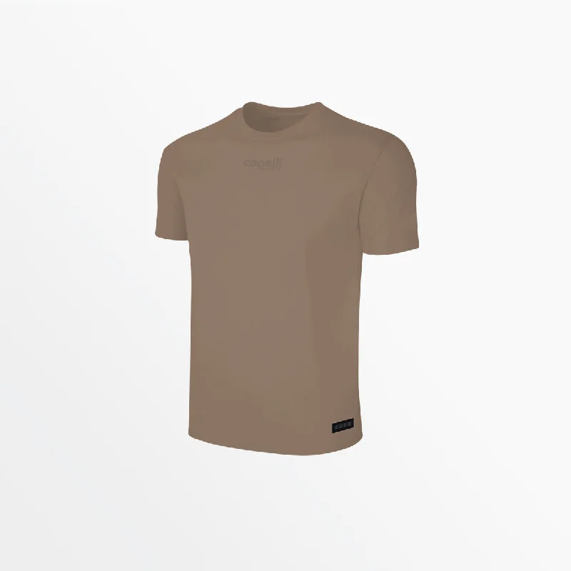 Men's Shirts with Cowl NecksADULT UNISEX TONAL CREW NECK TEE