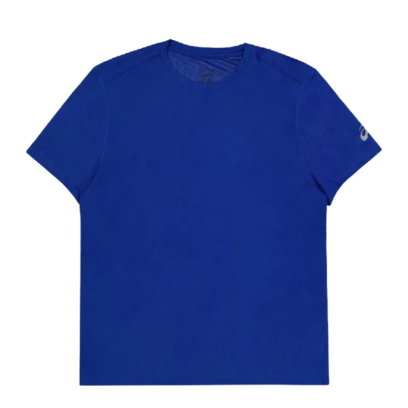 Men's Shirts with Button-Down PocketsAsics - Men's Ready-Set II Short Sleeve T-Shirt (2011B458 400)