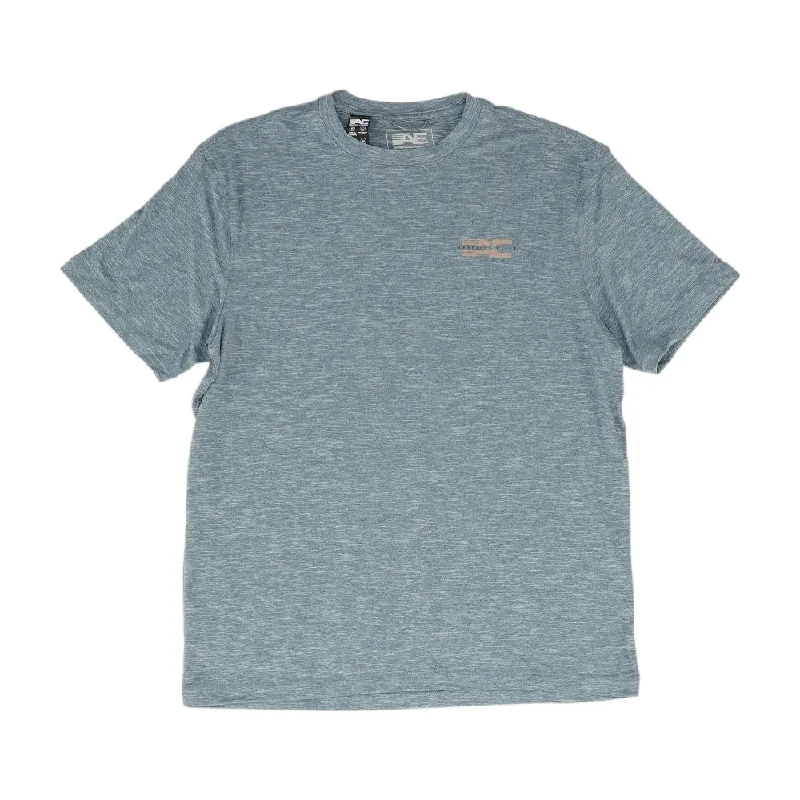 Men's Shirts with Tab CollarsBlue Misc Crewneck T-Shirt