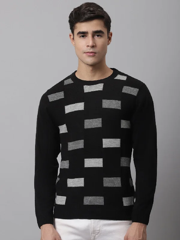 Stylish Men's Turtleneck SweatersBlack Men Sweater