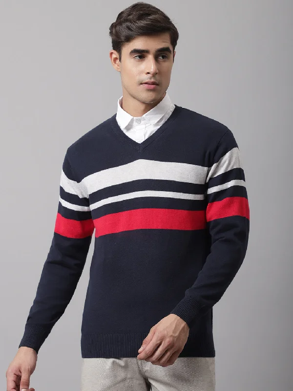 Layered Men's Vest SweatersMen's Navy Sweater