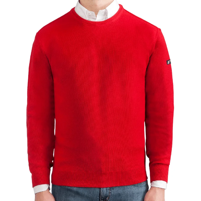 Men's Sweaters with Built-In ScarvesGreen Coast Italian Sweater 5401 Rosso (Red) Col. #5