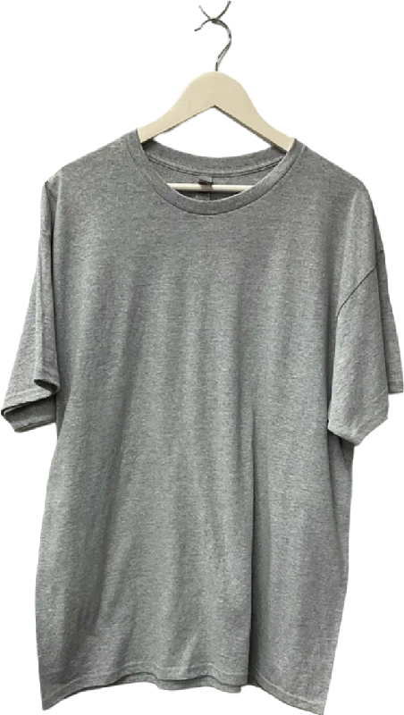 Men's Short-Sleeved ShirtsGildan Grey Heavy Cotton T-Shirt UK XL