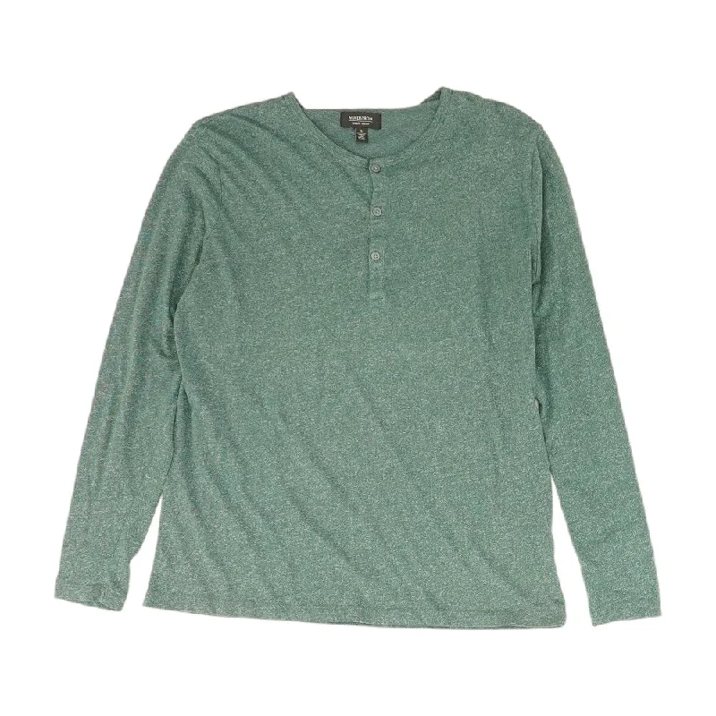 Men's Shirts with French CuffsGreen Misc Henley T-Shirt