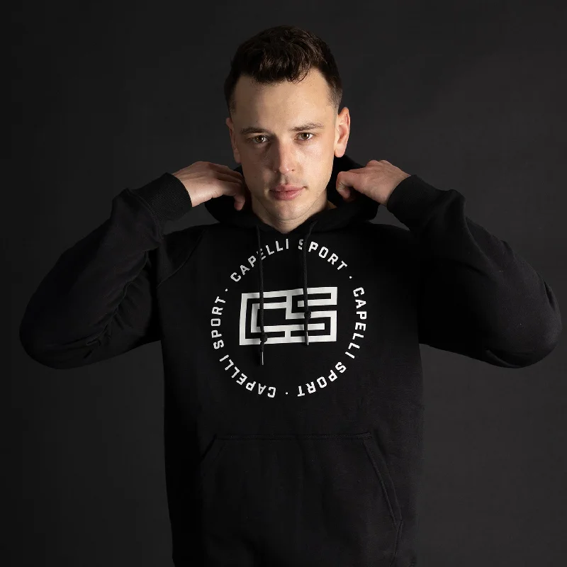 Men's Shirts for Outdoor ActivitiesMEN'S CIRCLE MONOGRAM PULLOVER HOODIE