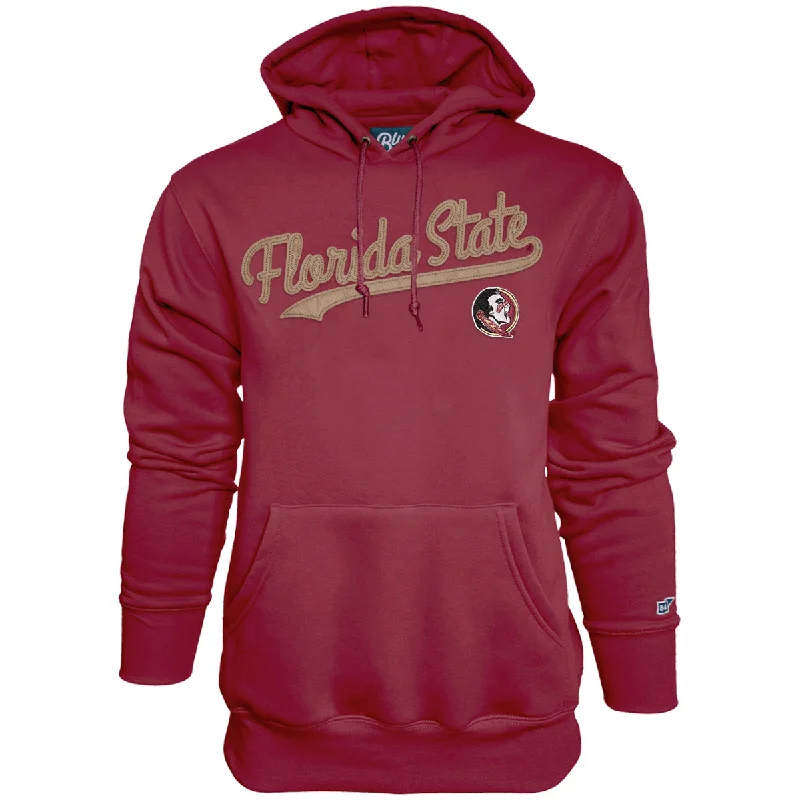 Men's Hoodies with Faux Fur TrimBlue 84 Adult/Unisex Florida State Seminole Logo Hood - Garnet