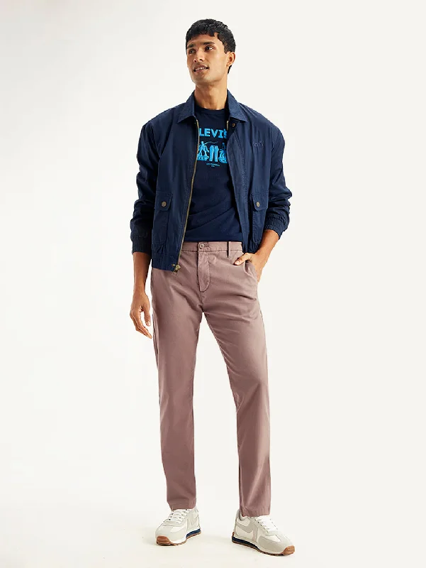 Men's Sweaters for Everyday WearMen's Mauve Tapered Trousers