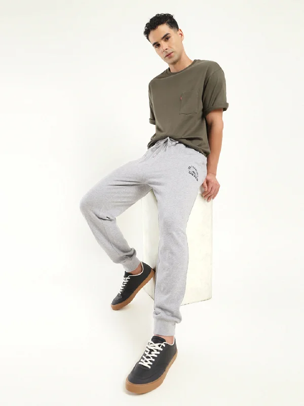 Men's Sweaters for Mild WeatherMen's Regular Fit Grey Joggers