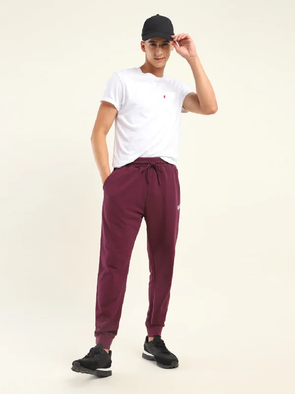 Men's Sweaters with Long SleevesMen's Regular Fit Red Joggers