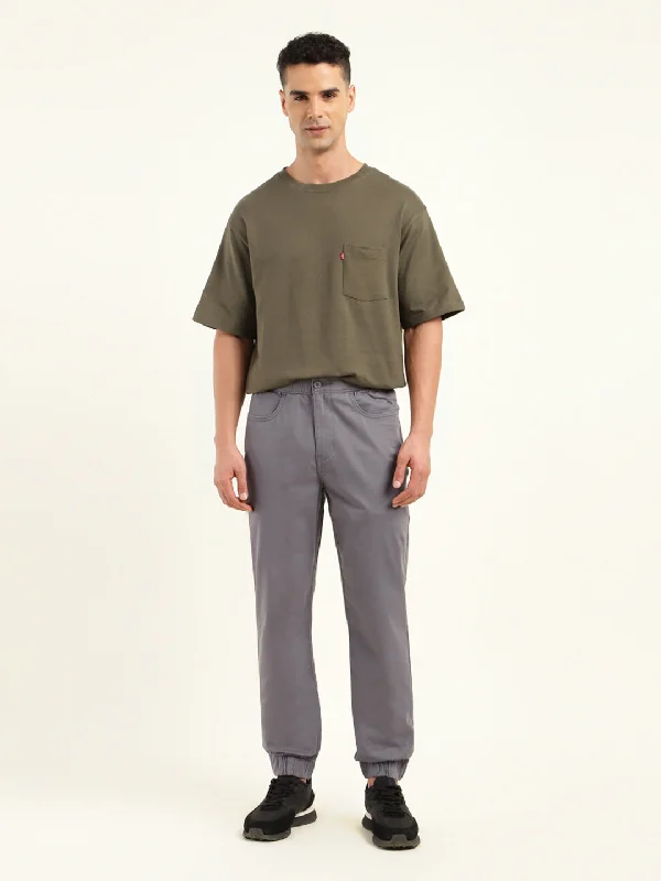 Men's Sweaters with Set-In SleevesMen's Relaxed Fit Grey Jogger Cargos