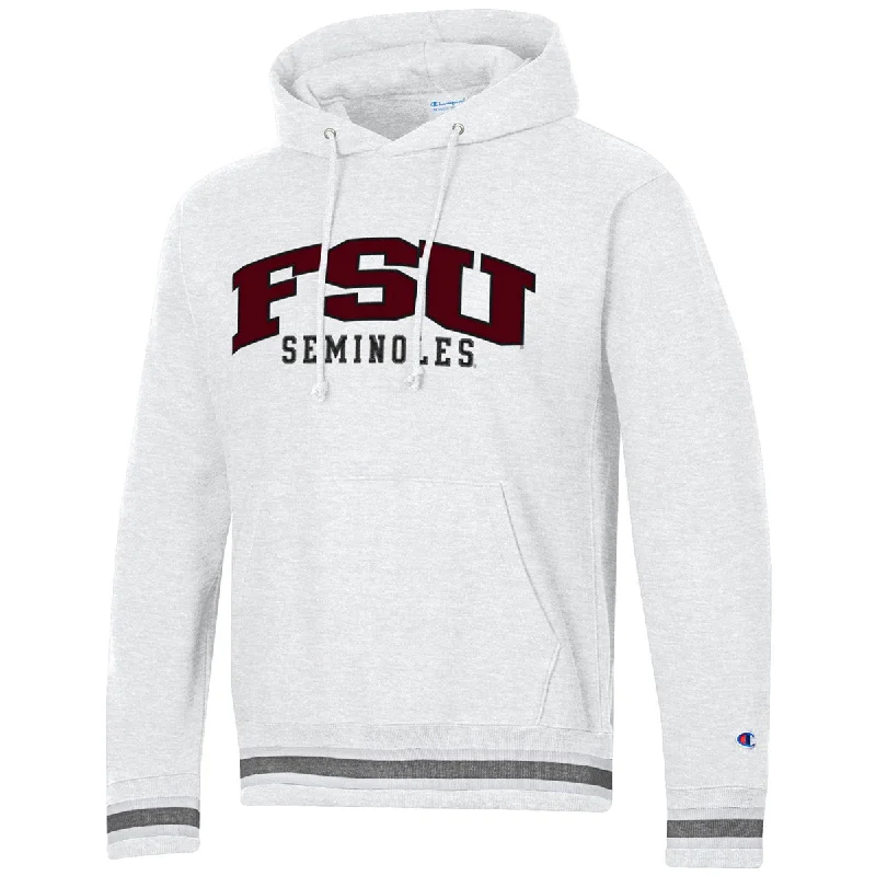 Men's Hoodies with Lined HoodsChampion Adult/Unisex FSU Seminoles Reverse Weave Hood - Silver Grey