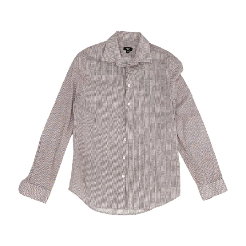 Men's Shirts with Raw-Edge HemlinesMulti Graphic Long Sleeve Button Down