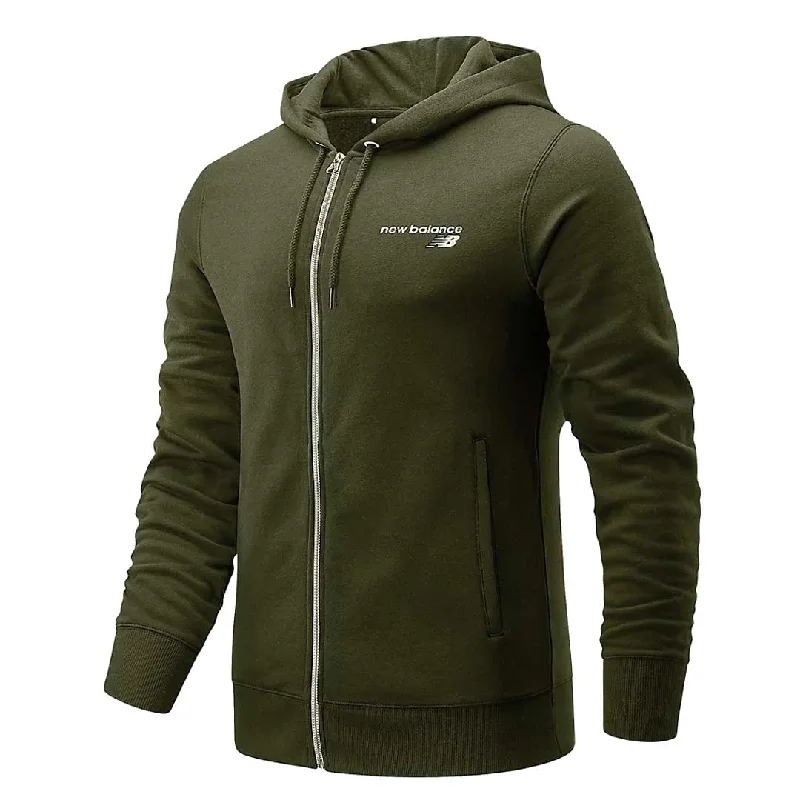 Striped Men's TopsNew Balance - Men's Classic Core Full Zip Hoodie (MJ03907 ARG)