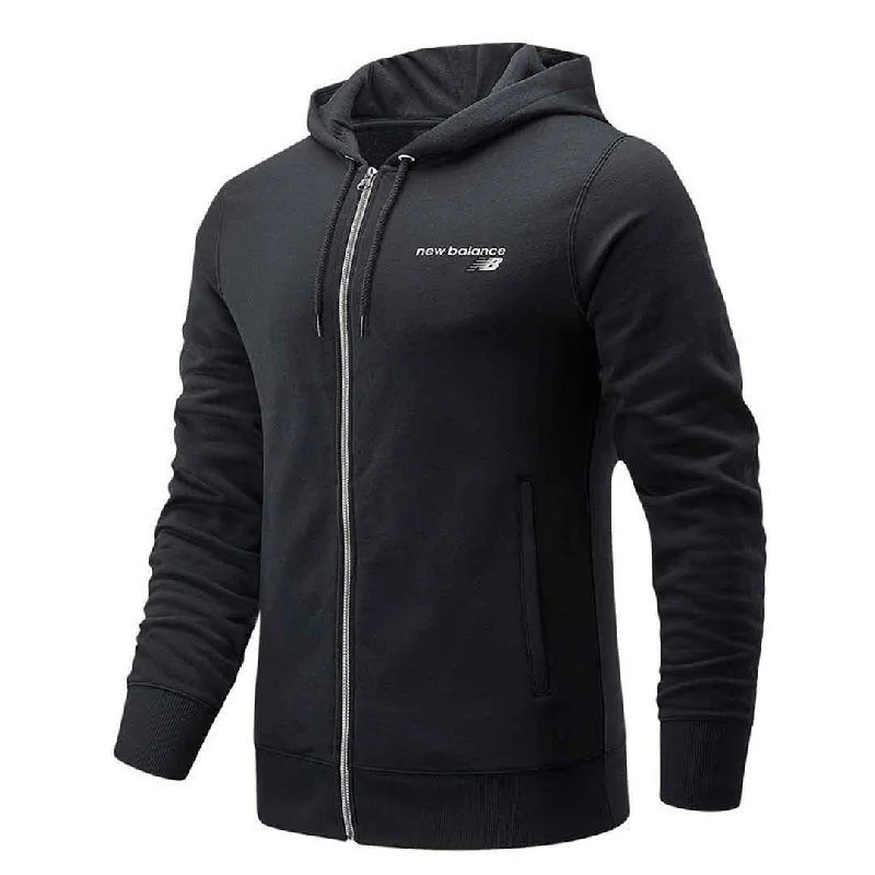 Men's Shirts with Short PlacketsNew Balance - Men's Full Zip Hoodie (MJ03907 BK)