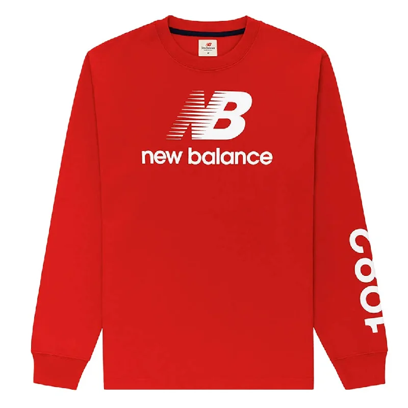 Men's Shirts with CollarsNew Balance - Men's MADE In USA Long Sleeve T-Shirt (MT21548 TRE)