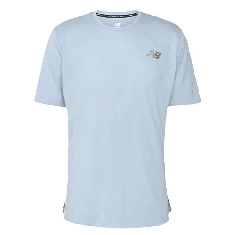 Men's Shirts with Spread CollarsNew Balance - Men's Q Speed Jacquard Short Sleeve T-Shirt (MT23281 LAY)