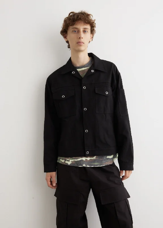 Men's Coats with PocketsOurle Cotton Mix Twill Jacket